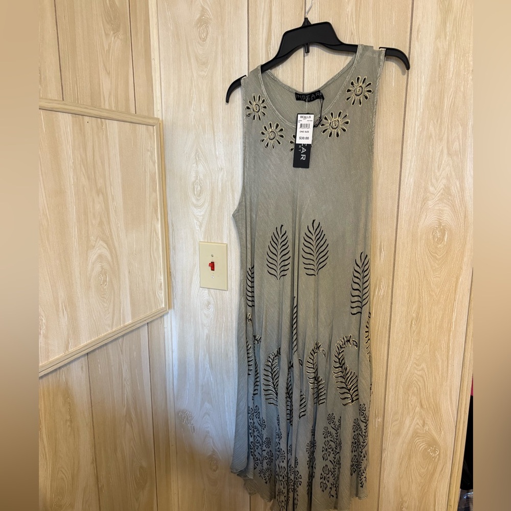 Ingear Green Cut Out Tiered Sundress